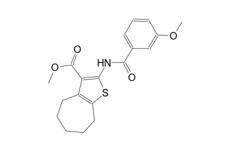methyl 2-[(3-methoxybenzoyl)amino]-5,6,7,8-tetrahydro-4H-cyclohepta[b]thiophene-3-carboxylate