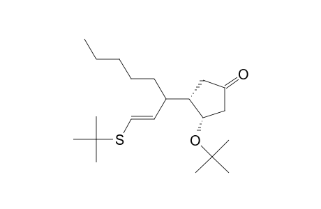 Cyclopentanone, 3-(1,1-dimethylethoxy)-4-[1-[2-[(1,1-dimethylethyl)thio]ethenyl]hexyl]-, [3.alpha.,4.beta.[R*(E)]]-