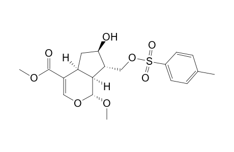 Cyclopenta[c]pyran-4-carboxylic acid, 1,4a,5,6,7,7a-hexahydro-6-hydroxy-1-methoxy-7-[[[(4-methylphenyl)sulf onyl]oxy]methyl]-, methyl ester, (1.alpha.,4a.alpha.,6.beta.,7.alpha.,7a.alpha.)-(.+-.)-