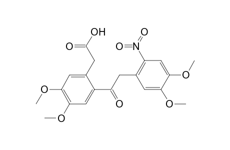 2-[2-[2-(4,5-dimethoxy-2-nitro-phenyl)acetyl]-4,5-dimethoxy-phenyl]acetic acid