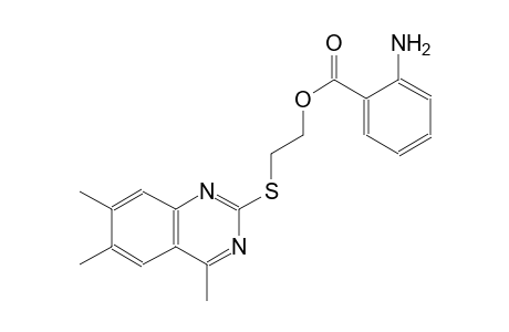 2-[(4,6,7-trimethyl-2-quinazolinyl)sulfanyl]ethyl 2-aminobenzoate