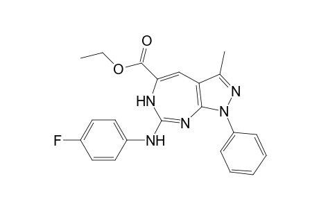 1-Phenyl-3-methyl-5-(ethoxycarbonyl)-7-[(4-fluorophenyl)amino]pyrazolo[3,4-d][1,3]diazepine