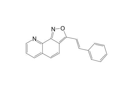 3-(2-Phenylethenyl)quinolo[8,7-c]1,2-isoxazole