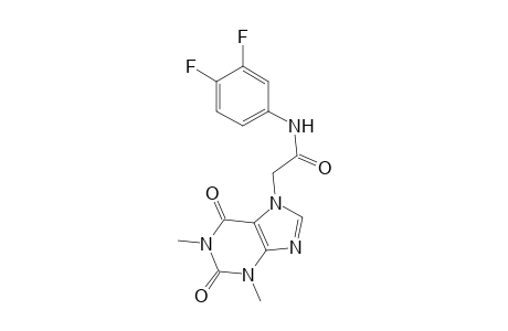Acetamide, N-(3,4-difluorophenyl)-2-(1,3-dimethyl-2,6-dioxo-1,2,3,6-tetrahydropurin-7-yl)-