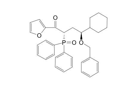 (2S,4S)-4-Benzyloxy-4-cyclohexyl-2-diphenylphosphinoyl-1-(2-furanyl)butan-1-one