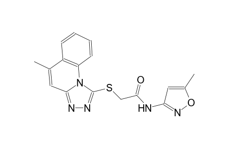 acetamide, N-(5-methyl-3-isoxazolyl)-2-[(5-methyl[1,2,4]triazolo[4,3-a]quinolin-1-yl)thio]-