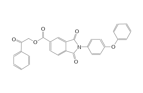 1H-isoindole-5-carboxylic acid, 2,3-dihydro-1,3-dioxo-2-(4-phenoxyphenyl)-, 2-oxo-2-phenylethyl ester