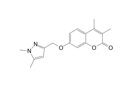2H-1-Benzopyran-2-one, 7-[(1,5-dimethyl-1H-pyrazol-3-yl)methoxy]-3,4-dimethyl-