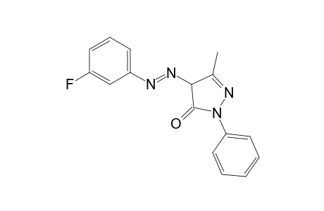 4-[(m-fluorophenyl)azo]-3-methyl-1-phenyl-2-pyrazolin-5-one