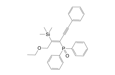 (E)-3-Ethoxy-1-(2-phenylethynyl)-2-(trimethylsilyl)prop-1-enyl(diphenyl)phosphine