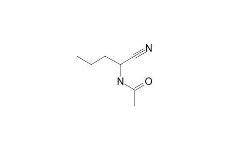 2-Aminopentanenitrile, N-acetyl-