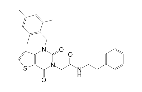 2-(1-(mesitylmethyl)-2,4-dioxo-1,4-dihydrothieno[3,2-d]pyrimidin-3(2H)-yl)-N-(2-phenylethyl)acetamide