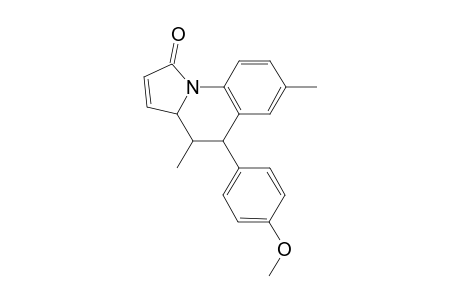 endo-1,3a,4,5-Tetrahydro-4,7-dimethyl-5-(4-methoxyphenyl)pyrrolo[1,2-a]quinolin-1-one
