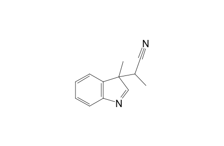 2-(3-methylindol-3-yl)propanenitrile