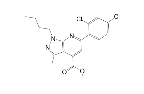 methyl 1-butyl-6-(2,4-dichlorophenyl)-3-methyl-1H-pyrazolo[3,4-b]pyridine-4-carboxylate