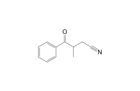 3-Methyl-4-oxidanylidene-4-phenyl-butanenitrile
