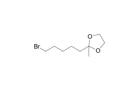 2-(5-bromanylpentyl)-2-methyl-1,3-dioxolane