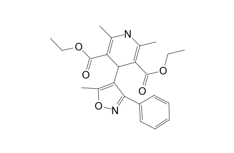 3,5-Pyridinedicarboxylic acid, 1,4-dihydro-2,6-dimethyl-4-(5-methyl-3-phenyl-4-isoxazolyl)-, diethyl ester