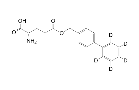 (S)-5-(([1,1'-biphenyl]-4-yl-2',3',4',5',6'-d5)methoxy)-2-amino-5-oxopentanoic acid