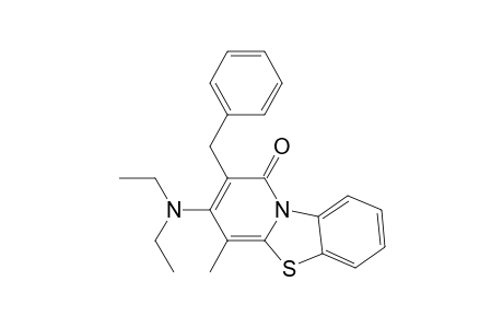1H-Pyrido[2,1-b]benzothiazol-1-one, 3-(diethylamino)-4-methyl-2-(phenylmethyl)-