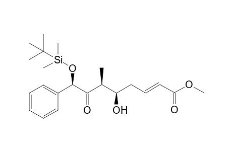 Methyl (5R,6S,8R)-5-hydroxy-6-methyl-7-oxo-8-[(tert-butyldimethylsilyl)oxy]-8-phenyloct-2(E)-enoate