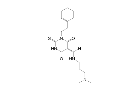 (5E)-1-[2-(1-cyclohexen-1-yl)ethyl]-5-({[3-(dimethylamino)propyl]amino}methylene)-2-thioxodihydro-4,6(1H,5H)-pyrimidinedione