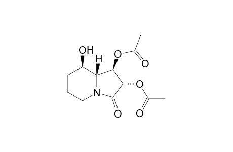 (1R)-(1.beta.,2.alpha.,8.beta.,8a.beta.)-1,2-diacetoxy-8-hydroxyhexahydro-3(2H)-indolizinone