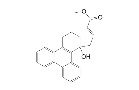 2-Butenoic acid, 4-(1,2,3,4-tetrahydro-1-hydroxy-1-triphenylenyl)-, methyl ester, (E)-(.+-.)-