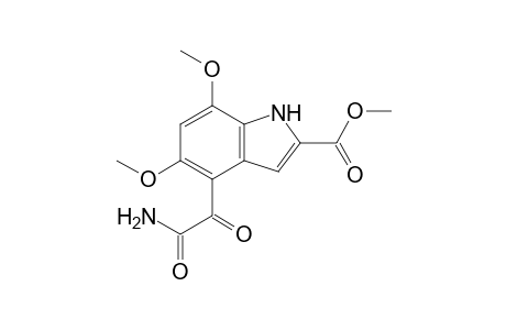 Methyl 4-oxamoyl-5,7-dimethoxyindole-2-carboxylate