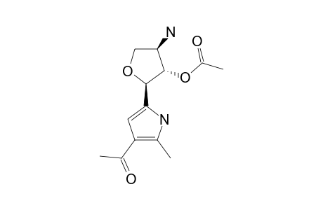 3-ACETYL-5-(2'-O-ACETYL-3'-AMINO-3'-DEOXY-ALPHA-L-THREOFURANOSYL)-2-METHYLPYRROLE