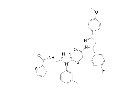 2-thiophenecarboxamide, N-[[5-[[2-[5-(4-fluorophenyl)-4,5-dihydro-3-(4-methoxyphenyl)-1H-pyrazol-1-yl]-2-oxoethyl]thio]-4-(3-methylphenyl)-4H-1,2,4-triazol-3-yl]methyl]-
