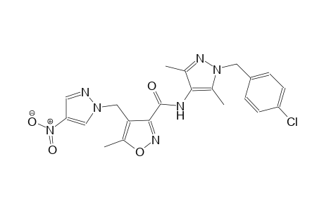 N-[1-(4-chlorobenzyl)-3,5-dimethyl-1H-pyrazol-4-yl]-5-methyl-4-[(4-nitro-1H-pyrazol-1-yl)methyl]-3-isoxazolecarboxamide