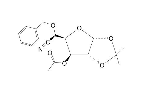 5-O-benzyl-1,2-O-isopropylidene-a-D-glucofuranurononitrile, acetate