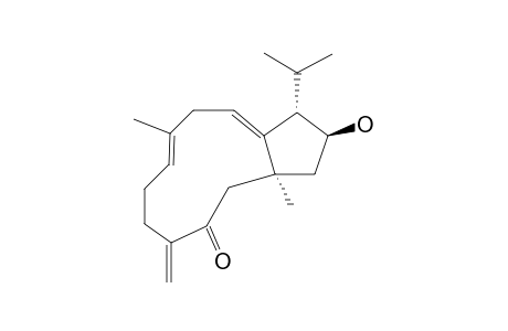 (1S,7E,10Z,12S,13S)-13-hydroxy-1,8-dimethyl-4-methylidene-12-propan-2-ylbicyclo[9.3.0]tetradeca-7,10-dien-3-one