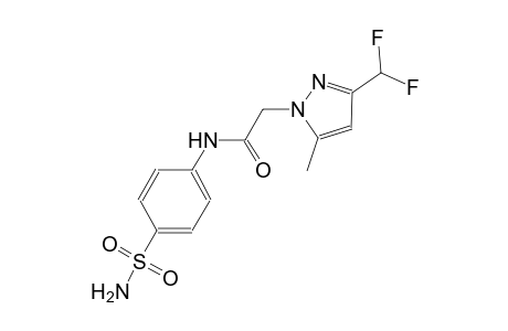 N-[4-(aminosulfonyl)phenyl]-2-[3-(difluoromethyl)-5-methyl-1H-pyrazol-1-yl]acetamide