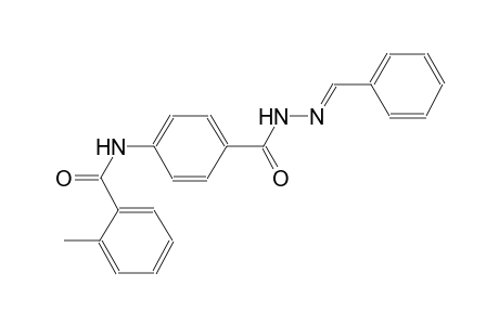 benzoic acid, 4-[(2-methylbenzoyl)amino]-, 2-[(E)-phenylmethylidene]hydrazide