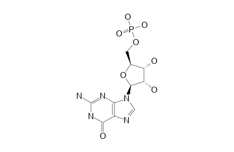 [(2S,3R,4S,5S)-5-(2-amino-6-keto-3H-purin-9-yl)-3,4-dihydroxy-tetrahydrofuran-2-yl]methoxy-trihydroxy-phosphonium