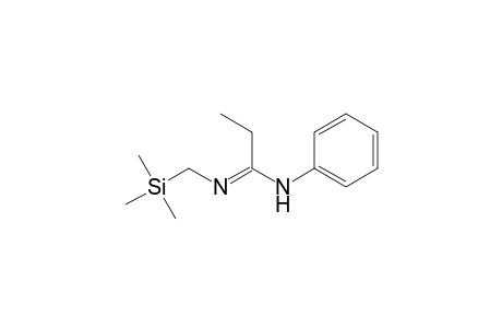 N-phenyl-N'-(trimethylsilylmethyl)propanamidine