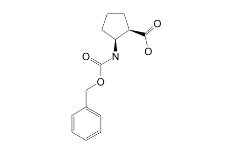 CIS-2-BENZYLOXYCARBONYL-AMINOCYCLOPENTANECARBOXYLIC-ACID;ISOMER-#1
