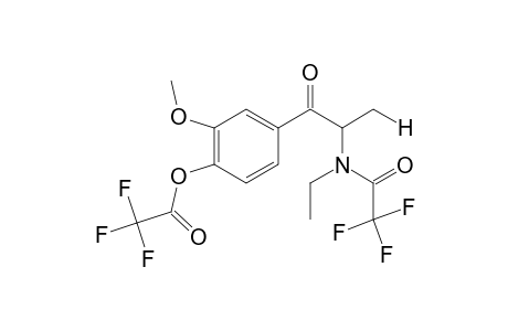 4-(2-(N-ethyl-2,2,2-trifluoroacetamido)propanoyl)-2-methoxyphenyl 2,2,2-trifluoroacetate