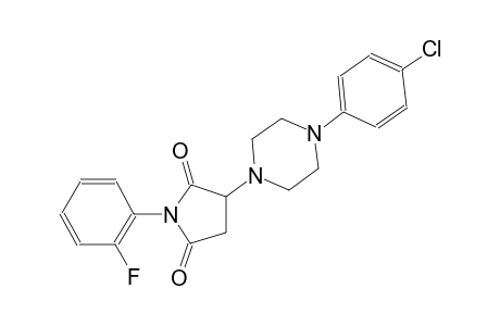3-[4-(4-chlorophenyl)-1-piperazinyl]-1-(2-fluorophenyl)-2,5-pyrrolidinedione