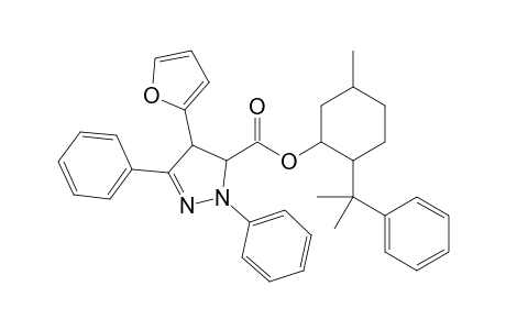 8-Phenylmenthyl 4,5-dihydro-4-(2'-furyl)-1,3-diphenyl-1H-pyrazole-5-carboxylate
