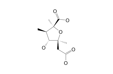 (2S,3R,4R,5S)-5-(carboxymethyl)-4-hydroxy-2,3,5-trimethyloxolane-2-carboxylic acid