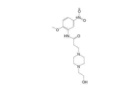 1-piperazinepropanamide, 4-(2-hydroxyethyl)-N-(2-methoxy-5-nitrophenyl)-