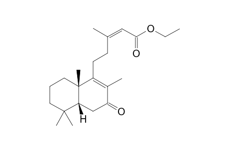 (Z)-3-Methyl-5-((4aR,8aS)-2,5,5,8a-tetramethyl-3-oxo-3,4,4a,5,6,7,8,8a-octahydro-naphthalen-1-yl)-pent-2-enoic acid ethyl ester