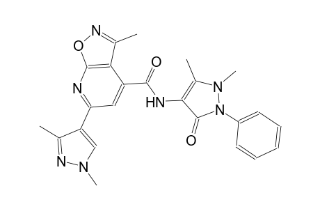 isoxazolo[5,4-b]pyridine-4-carboxamide, N-(2,3-dihydro-1,5-dimethyl-3-oxo-2-phenyl-1H-pyrazol-4-yl)-6-(1,3-dimethyl-1H-pyrazol-4-yl)-3-methyl-