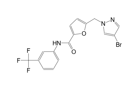 5-[(4-bromo-1H-pyrazol-1-yl)methyl]-N-[3-(trifluoromethyl)phenyl]-2-furamide