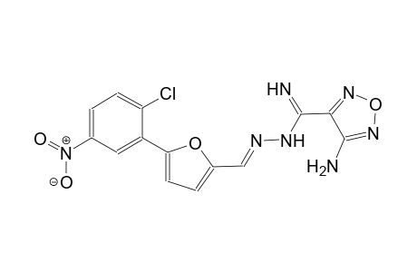 4-amino-N'-{(E)-[5-(2-chloro-5-nitrophenyl)-2-furyl]methylidene}-1,2,5-oxadiazole-3-carboximidohydrazide