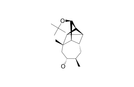 (1S*,2S*,3S*,4S*,5S*,6R*,7R*,9R*,10R*)-5-TERT.-BUTOXY-7,10-DIMETHYL-TETRACYCLO-[5.4.0.0-(2,4).0-(3,7)]-UNDECAN-9-OL