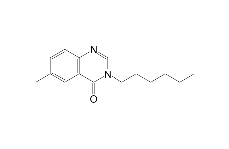3-Hexyl-6-methylquinazolin-4-one